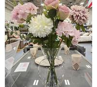 Biznest Complete Large Vase Classic Rose Arrangement Palace Artificial Flowers Hotel Wedding Home Decorative Flower