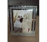 Biznest Crushed Crystals Photo Frame Silver Mirrored Crushed Jewel Crystal Diamante Picture Frame (8x10 inch)