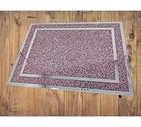 Biznest Crushed Diamond Gift Large Work Top Saver Heat Resistant Glass Chopping Board Silver Pink Crushed Diamond Display Gift Present for All Occassion Home Decor