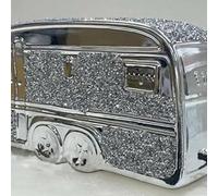 Biznest Crushed Diamond Silver Crystal Square Gypsy Caravan,extra Sparkly, Bling, Gift Hook
