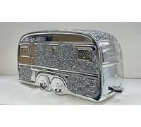 Biznest CRUSHED DIAMOND SILVER CRYSTAL SQUARE GYPSY CARAVAN,EXTRA SPARKLY, BLING, GIFT HOOK