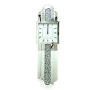 Biznest Crushed Jewel Diamond Square Dial Grandfather Style Wall Clock