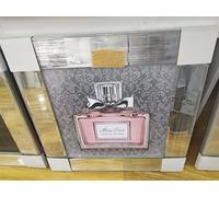 Biznest Diamond Crushed Crystal Glitter Mirrored Wall Art Photo Ornament Extra Large Size 55X55Cm (Biz1022)