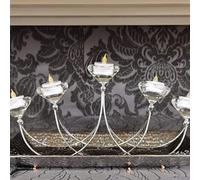 Biznest Diamonte Multi Tealight Holder Tealight 5 Candle Holder Decor Plate Home New