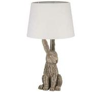 Biznest Driftwood Effect Rabbit Lamp Table Lamp Beautiful Bedside & Desk Table Lamp Height: 65Cm, Width: 30.5Cm