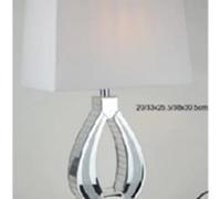 Biznest Eternity Oval Crystal Encased Table Lamp, Home Decorative, Living Room, Bedroom