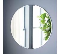 Biznest Frameless Wall Mounted Mirror Home Decor Modern Frame Less Wall Mirror For Bathroom Bedroom Living Room Pick Yours Size (60x60cm Round)