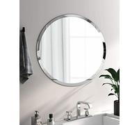 Biznest Frameless Wall Mounted Mirror Home Decor Modern Frame Less Wall Mirror For Bathroom Bedroom Living Room Pick Yours, 50X70Cm, (Biz-298)