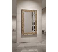 Biznest Glitter Gold Glass Wall Mirror Bling Dressing Table Bed Bath Room Mirror Corner 40X60 Mirror Collection Of Biznest Store