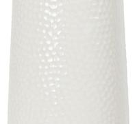 Biznest Hammered Matte Vase Elegant Ceramic Modern Home Décor Accent For Living Room, Bedroom 35 X 14Cm (White)
