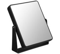 Biznest Handy Swivel Function Magnifying Mirror Stylish Small Rectangle Black Frame Table Vanity Makeup Home Deco Adjustable Stand