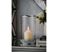 Biznest Harper Gem Hurricane Height 23Cm Width 13.5Cm Depth 13.5Cm 60% Glass, 20% Iron, 20% Acrylic