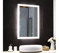 Biznest Hd Quality Border Lightning Led Bathroom Mirror Lights Touch Switch Sensor Demister Pad Mirrors (70X50Cm) (8037)