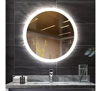Biznest Hd Quality Led Bathroom Mirror Lights Touch Switch Sensor Demister Pad Mirrors Round Border Lighting 60Cm