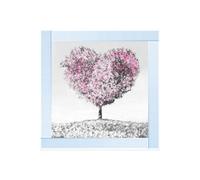 Biznest Heart Tree Glitter Liquid Wall Art