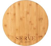 Biznest Large Bamboo Lazy Susan 36 X 2Cm Stylish Rotating Serving Tray For Home Décor, Storage And Organization