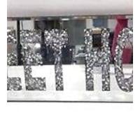 Biznest Large Bling Crushed Crystal Mirror Sweet Home Wall Art Plaque 60X25Cm