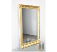 Biznest Large Vintage Gold Ornate Leaner Wall Hanging Mirror