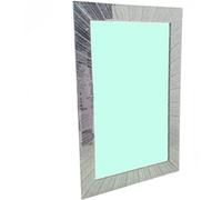 Biznest Medium Designer Silver Glitter Sunlight Lines Wall Mirror Frame Art Piece