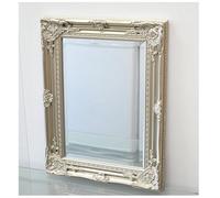 Biznest Medium Vintage Champagne Ornate Leaner Wall Hanging Mirror Deep Frame Flowery