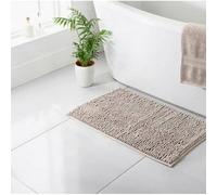 Biznest Microfibre Noodle Bath Mat - Biscuit Provides The Perfect Feel When Stepping In And Out