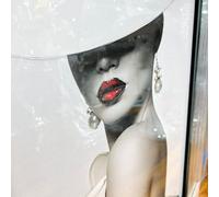 Biznest Milan Picture Liquid 3D Wall Decor Glitter Wall Art Mirrored Frame Home Decoration Bedroom Living Room 55X55Cm B-Milan03