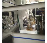 Biznest Mirrored Diamond Crushed Crystal Mirror Diamante Islamic Letter God Muhammad Name Wall Art