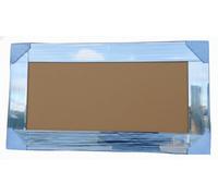 Biznest Mirrored Finish Photo Frame With Fitment Hooks Mounting Bevelled Glass Borders Hanging Gift Idea Portrait Picture 85X45 Cm