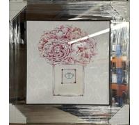 Biznest MODERN LIQUID GLITTER WALL ART WITH MIRRORED EDGES 50X50CM COCOMO BY CHI'NEL FLOWER POD