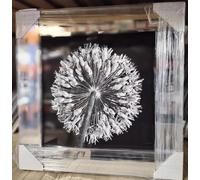 Biznest MODERN LIQUID GLITTER WALL ART WITH MIRRORED EDGES Extra Large Size 55X55Cm (Biz1046)