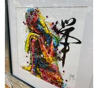 Biznest Modern Liquid Glitter Wall Art With Mirrored Edges Extra Large Size 55X55Cm (Biz1054)