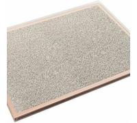 Biznest Pack Of 2 Mirrored Sparkle Placemat Glitter Glass Placemat Rose Gold Glitter Romany