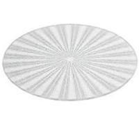 Biznest Pack Of 2 Silver Sparkle Round Round Mirrored Center Plate Candle Plate 20Cm