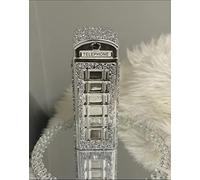 Biznest Phone Booth Sparkle Ornament Bling Crushed Diamond Gift Crest