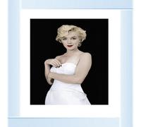 Biznest Picture Liquid 3D Wall Decor Glitter Wall Art Mirrored Frame Home Decor 55X55Cm (Marilyn Monroe Pose Ic019)