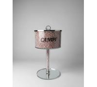 Biznest Pink Candy Jar Sparkle Storage Crushed Diamond Gift Kitchen jar storage box canister Handmade