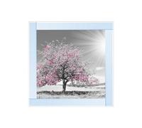 Biznest Pink Tree Glitter Liquid Wall Art