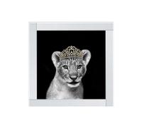Biznest Princess Cub Gold Glitter Liquid Wall Art