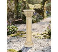 Biznest Roman Pillar Cream Tall Pedestal Stand Gr olumn Plastic Figurine Base Sculpture Home Garden Déco Holder Statue 89Cm H