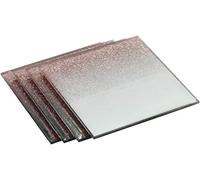 Biznest Rose Gold Coasters 10X10Cm & Placemats 20X29Cm Home Decorative Stylish Design Elegant For Kitchen Table (4X Coasters & 4X Placemats)