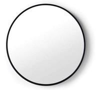 Biznest Round Black Wall Mirror Aluminium Frame Deep Frame