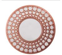 Biznest Round COPPER Mirror Home Decor Designer Wall Mirror Beautiful Decoration Art Piece Gift 63cm
