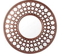 Biznest Round Copper Mirror Home Decor Designer Wall Mirror Beautiful Decoration Art Piece Gift 63Cm