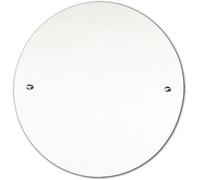 Biznest Round Drilled Mirror Wall Mounted Frameless Bathroom Living Room A Must Have Mirror Home Décor Durable (50 Cm)