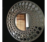 Biznest Round Silver Mirror Premium Quality Best For Gifts Home Decor Sitting Room Bed Room
