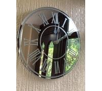 Biznest Round Sparkle Glitter Mirrored Wall Clock