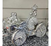 Biznest Royal Baggi White Silver Ornament Beautiful Decorative Sculpture Shelves Best For Gift Home Decor