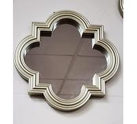 Biznest Set Of 3 Quatrefoil Mirrors, Home Decorative, Living Room, Bedroom Room, Eye-Catching Design