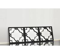 Biznest Set Of 3 Silver Moroccan Tile Mirrors Moroccan Wall Art Hanging Mirror Square For Hanging And Wall Decor Small Sliver Home Accessories Gifts (Black)