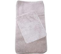 Biznest Set Of 4 Romany Gypsy Washable Non Slip Sparkly Design Mats Rugs Caravan 67X120Cm (Beige Silver)